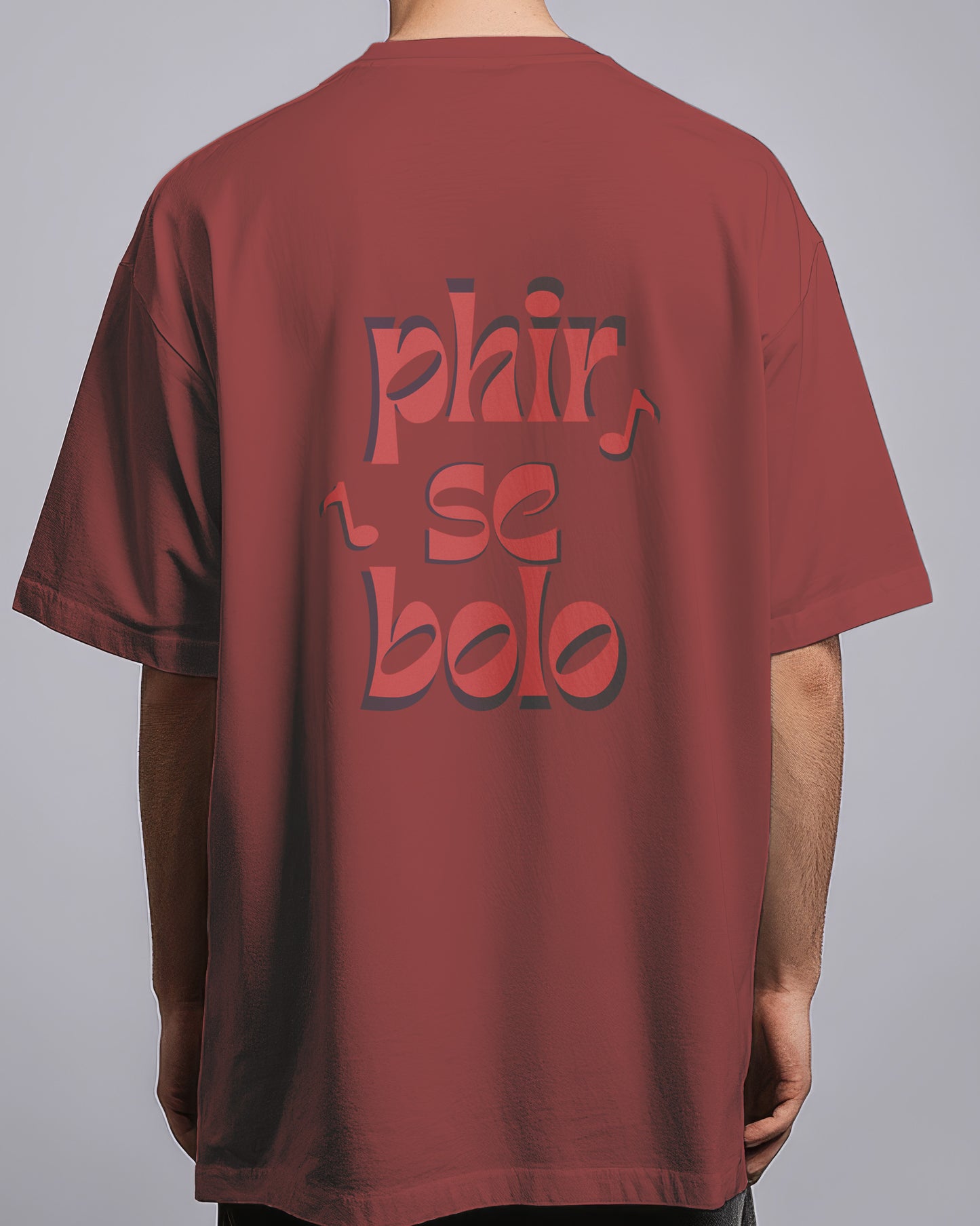 Graphic Drop Shoulder Tee - Phir Se Bolo