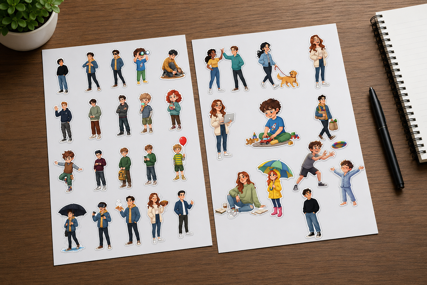 People Stickers – Printable Any Size