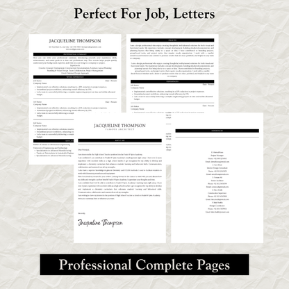 Professional Resume Template Bundle | Fully Editable