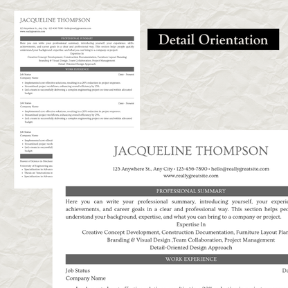 Professional Resume Template Bundle | Fully Editable