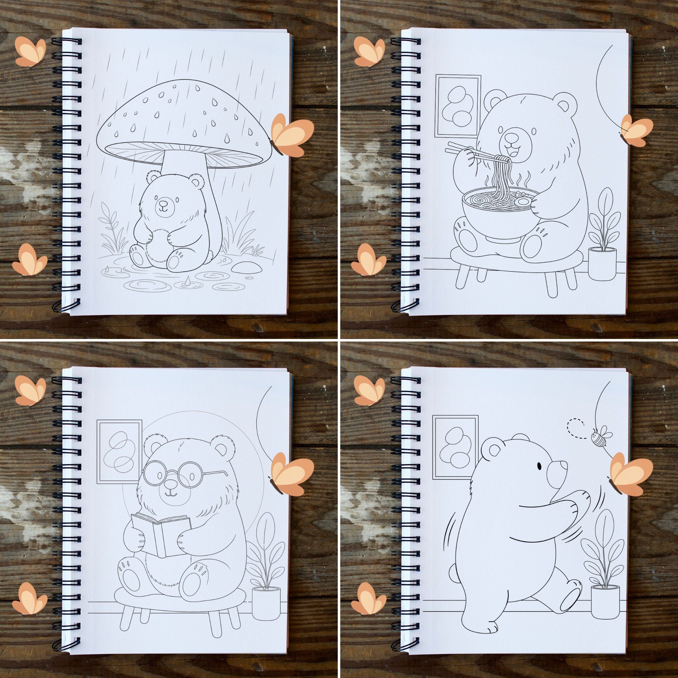 Ghuzz Bear Coloring Book
