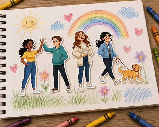 People Stickers – Printable Any Size