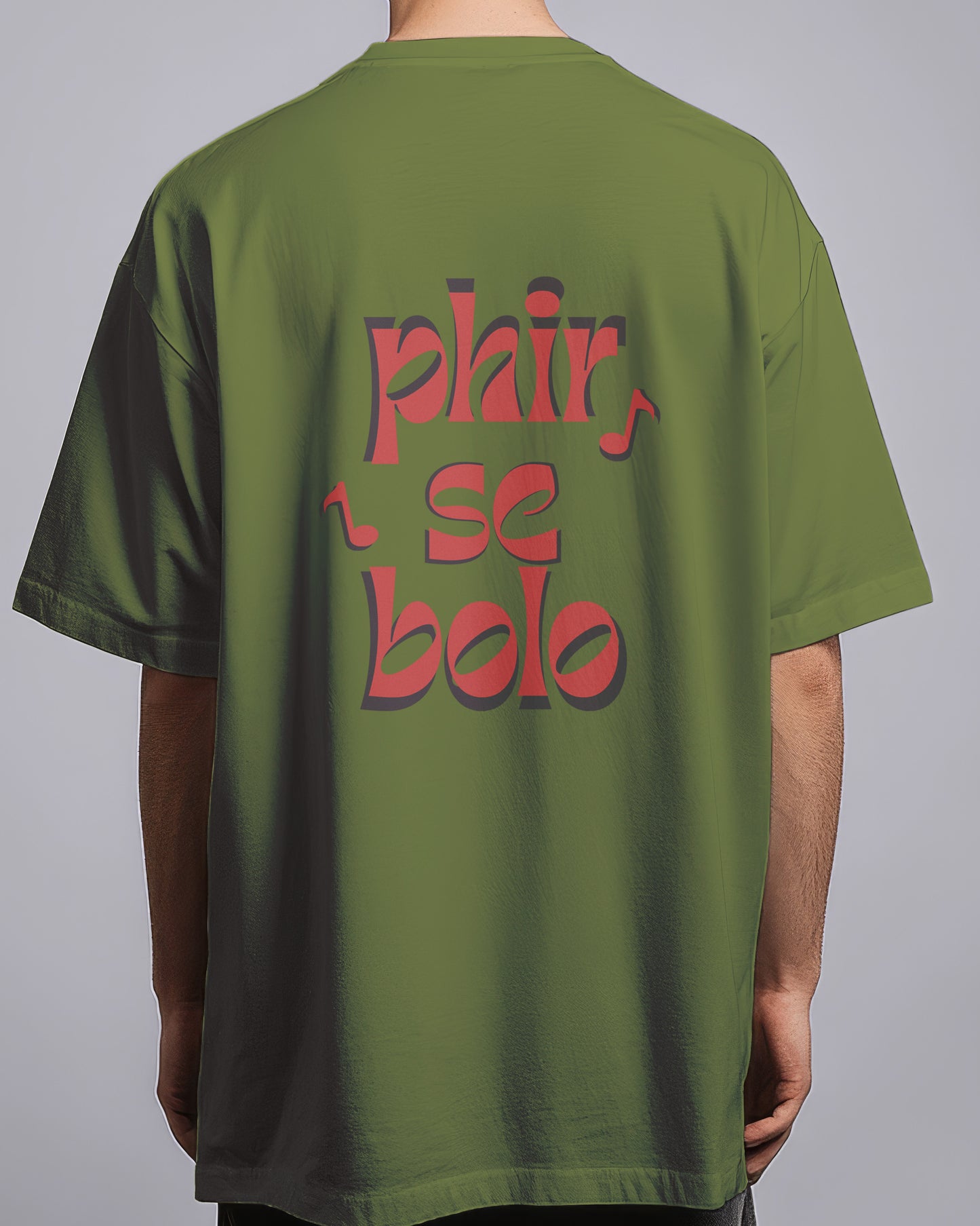 Graphic Drop Shoulder Tee - Phir Se Bolo