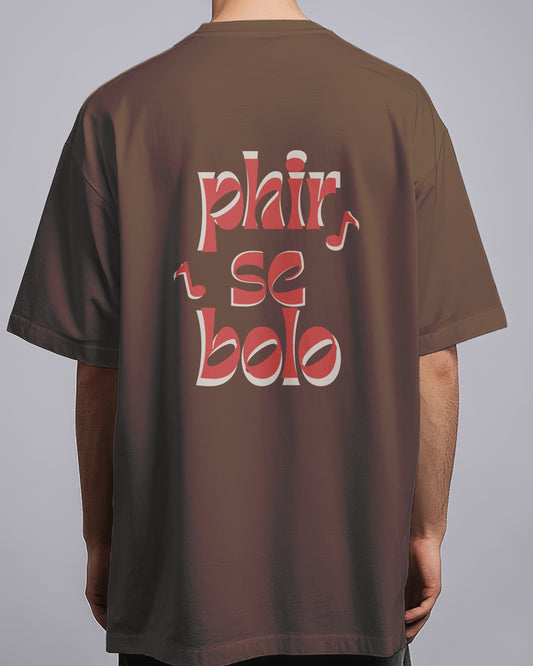 Graphic Drop Shoulder Tee - Phir Se Bolo