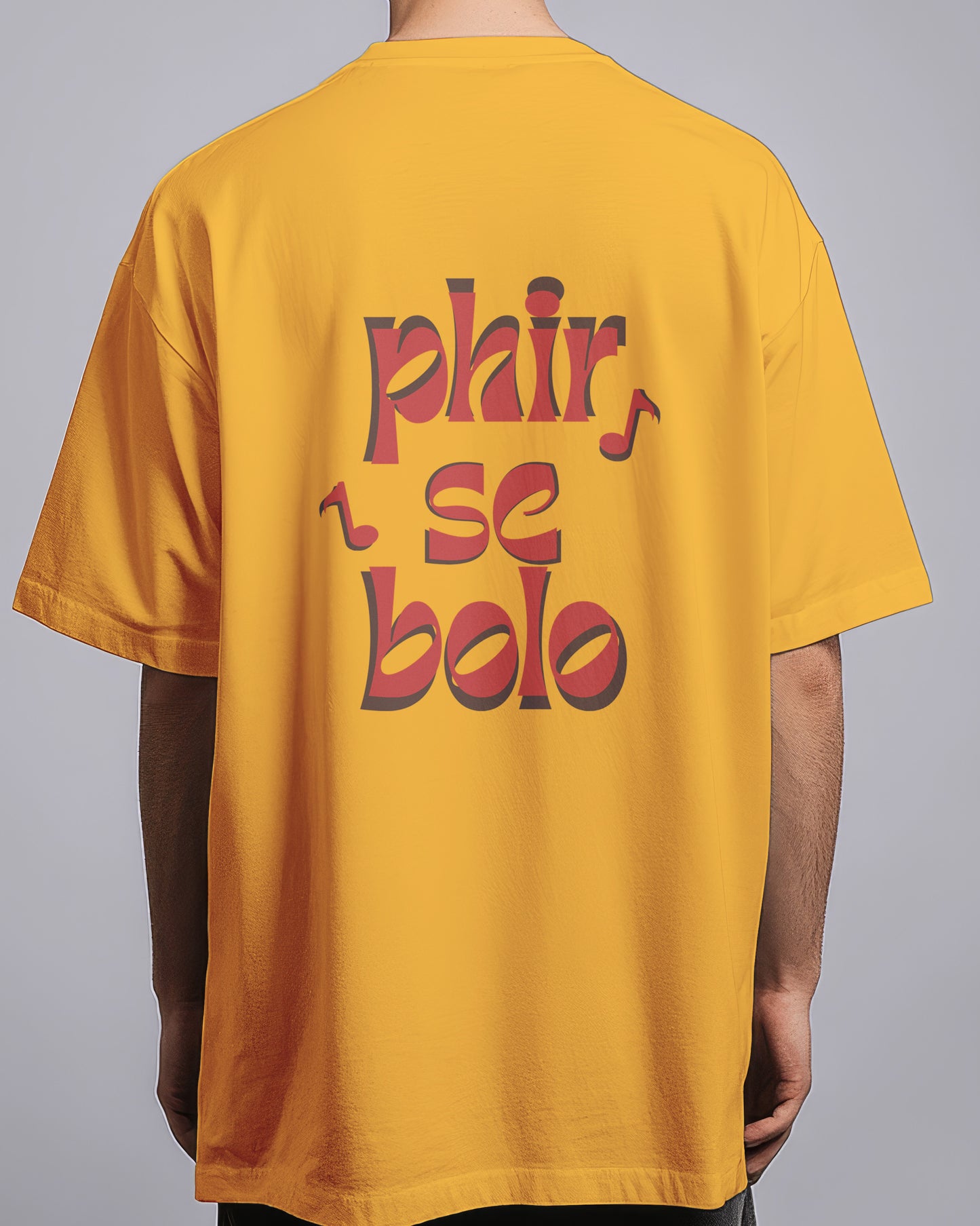 Graphic Drop Shoulder Tee - Phir Se Bolo