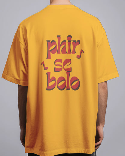 Graphic Drop Shoulder Tee - Phir Se Bolo