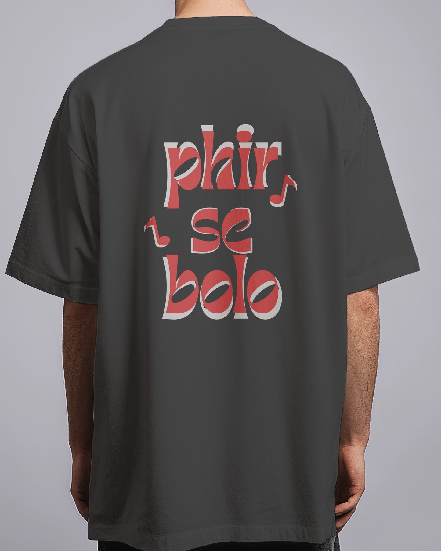 Graphic Drop Shoulder Tee - Phir Se Bolo