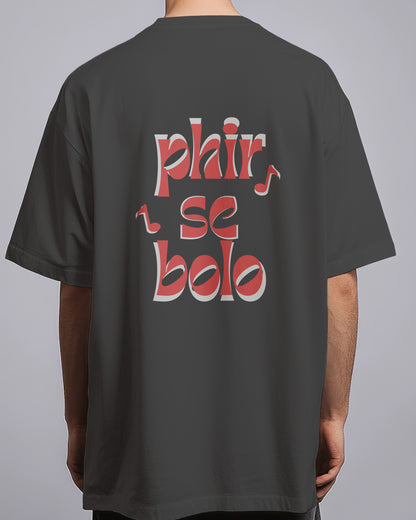 Graphic Drop Shoulder Tee - Phir Se Bolo
