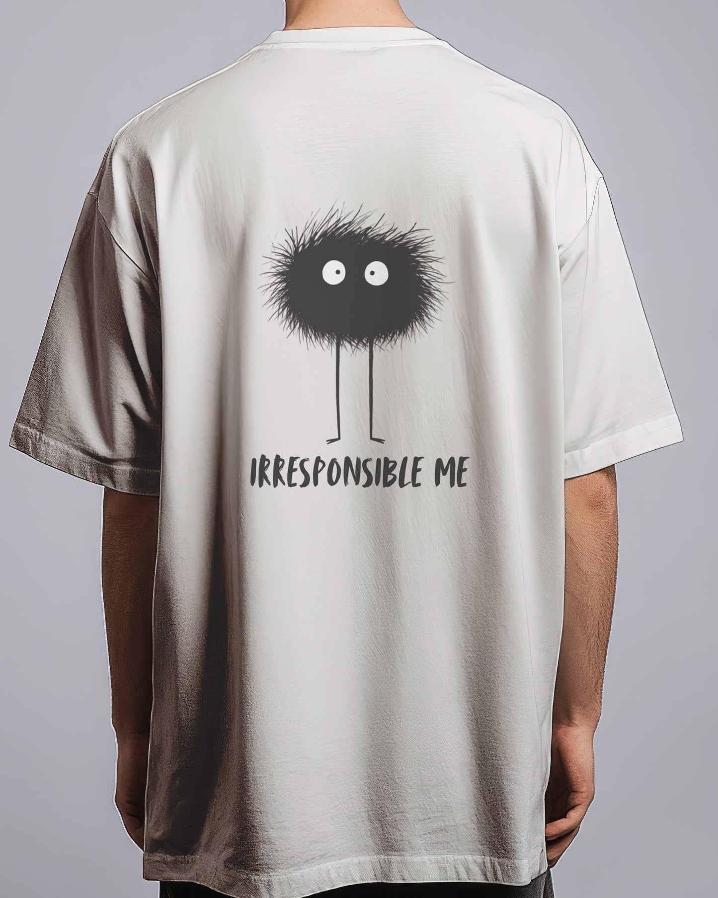 Graphic Drop Shoulder Tee - Irresponsible Me