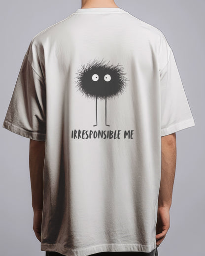 Graphic Drop Shoulder Tee - Irresponsible Me