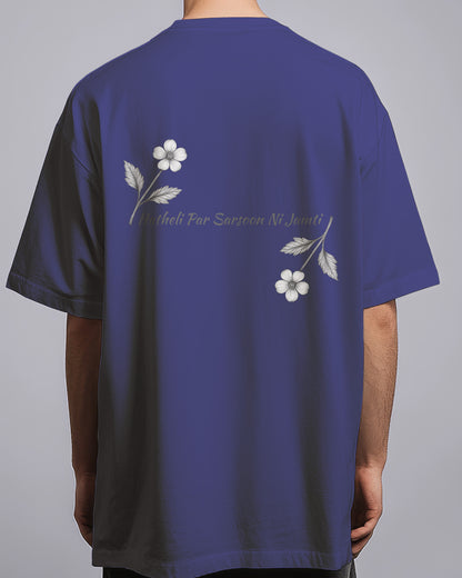 Graphic Drop Shoulder Tee - Hatheli Par Sarson Ni Jamti