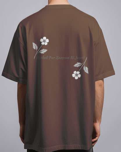 Graphic Drop Shoulder Tee - Hatheli Par Sarson Ni Jamti