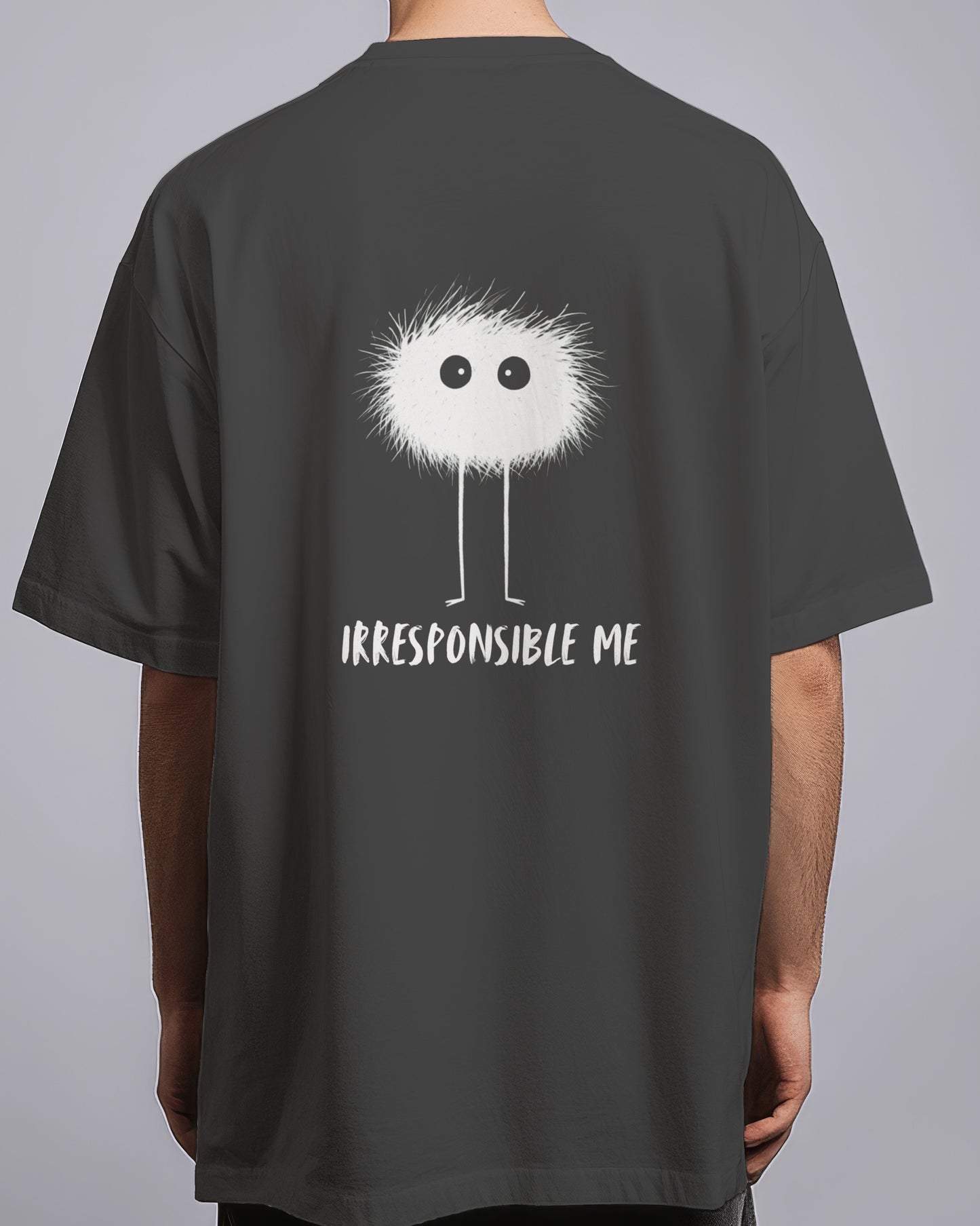 Graphic Drop Shoulder Tee - Irresponsible Me
