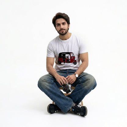 Rickshaw Graphic T-Shirt Pure Cotton