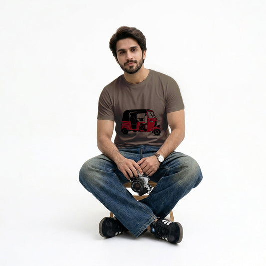 Rickshaw Graphic T-Shirt Pure Cotton