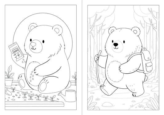 Ghuzz Bear Coloring Book | Flanae